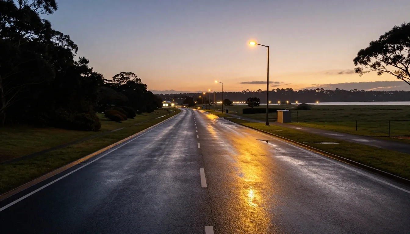 Sydney Airport tarmac approach and Mascot precinct dawn logistics