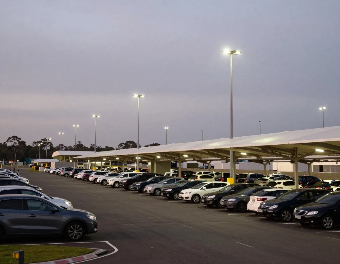 Blu Emu open-air and canopy parking bays at Sydney Airport Mascot