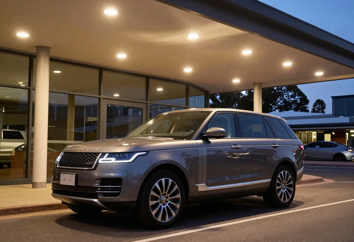 Passenger vehicle collection area at Sydney Airport arrivals