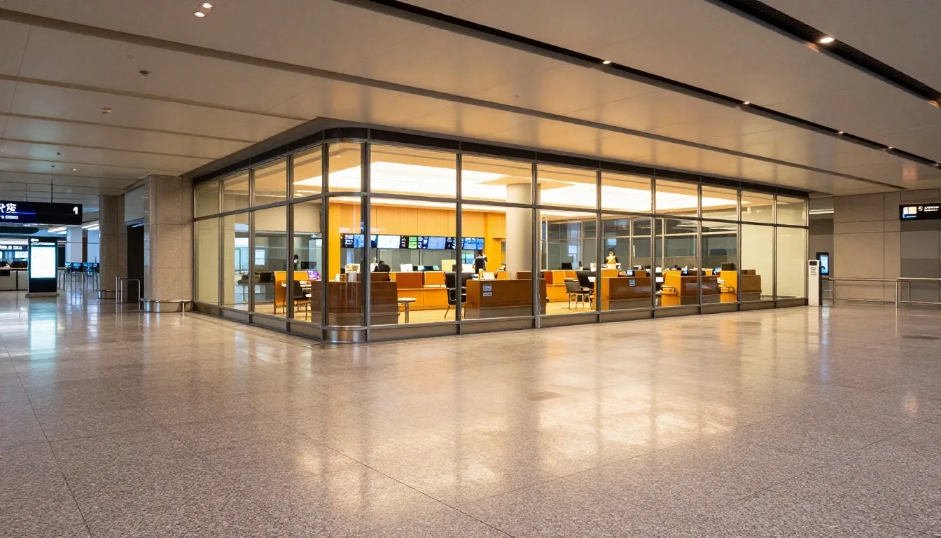 Sydney Airport Terminal 1 departures roadway and valet reception